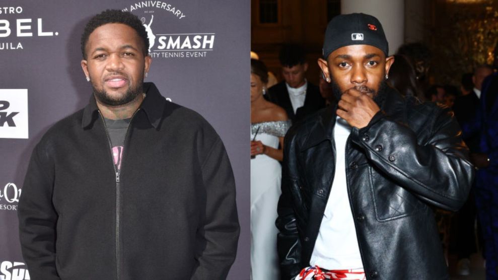 LA QUINTA, CALIFORNIA - MARCH 05: DJ Mustard attends Charlize Theron hosts Desert Smash 2024 to benefit the Charlize Theron Africa Outreach Project at La Quinta Resort and Club, A Waldorf Astoria Resort on March 05, 2024 in La Quinta, California. (Photo by David Crotty/Getty Images)| NEW YORK, NEW YORK - MAY 01: Kendrick Lamar attends The 2023 Met Gala Celebrating "Karl Lagerfeld: A Line Of Beauty" at The Metropolitan Museum of Art on May 01, 2023 in New York City.