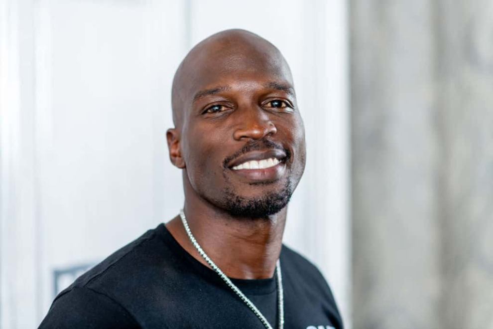 Chad Ochocinco Johnson smiling at the camera