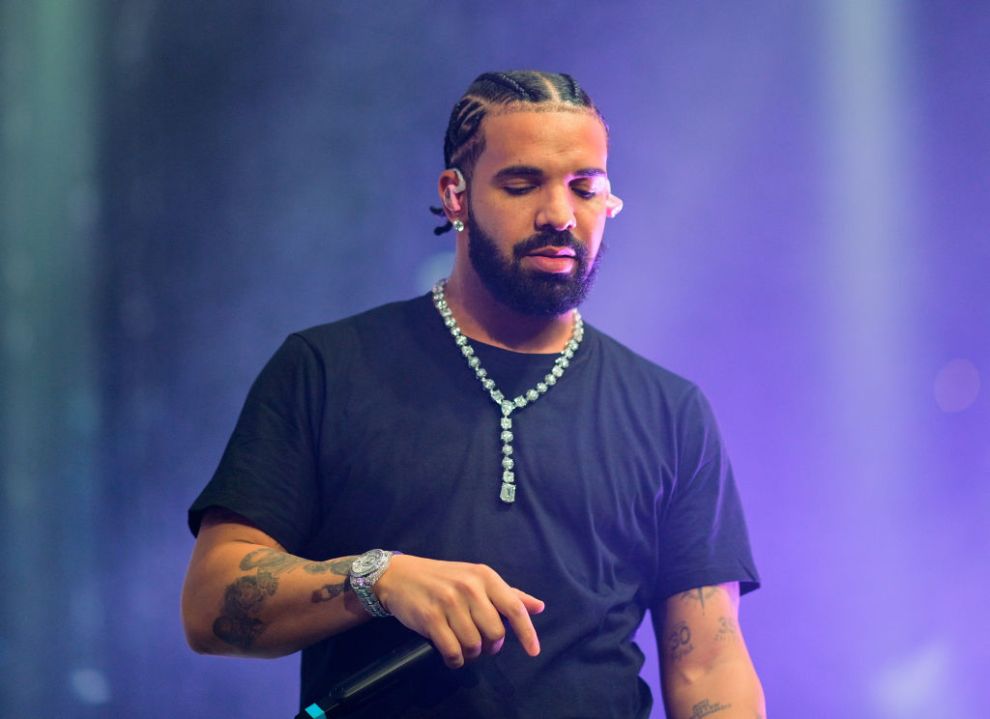 ATLANTA, GA - DECEMBER 9: Drake performs onstage during "Lil Baby & Friends Birthday Celebration Concert" at State Farm Arena on December 9, 2022 in Atlanta, Georgia.
