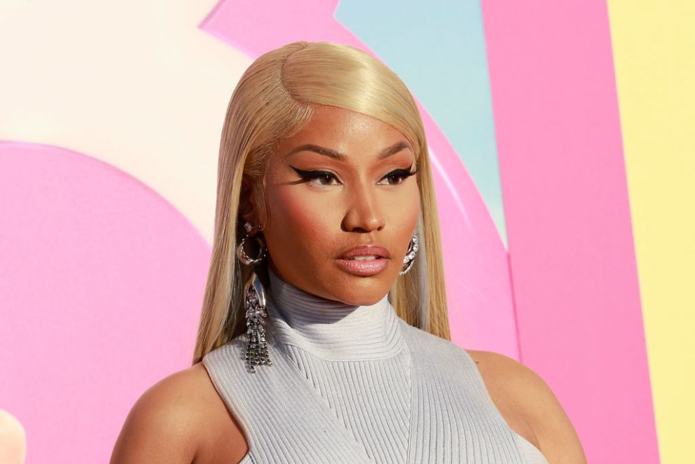 US rapper Nicki Minaj arrives for the world premiere of "Barbie" at the Shrine Auditorium in Los Angeles, on July 9, 2023.