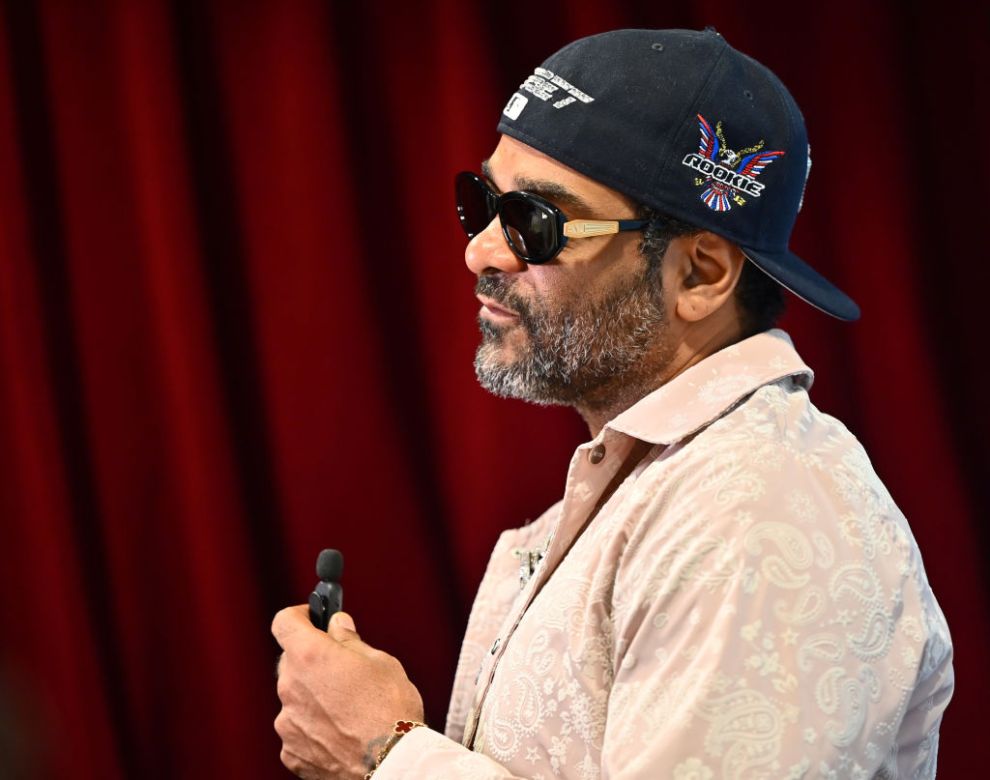 ATLANTA, GEORGIA - SEPTEMBER 24: Jim Jones attends REVOLT WORLD x Walmart 2023 at Pangaea Studios on September 24, 2023 in Atlanta, Georgia.