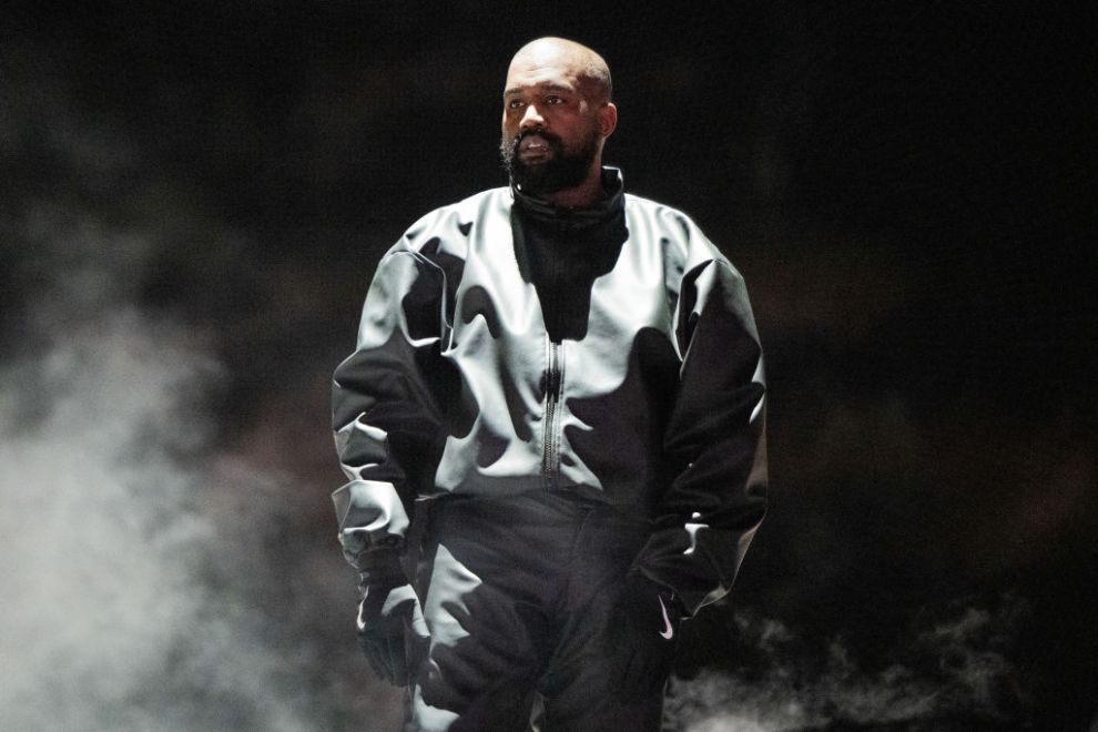 Rapper Kanye West performs onstage during the "Vultures 1" playback concert during Rolling Loud 2024 at Hollywood Park Grounds on March 14, 2024 in Inglewood, California.
