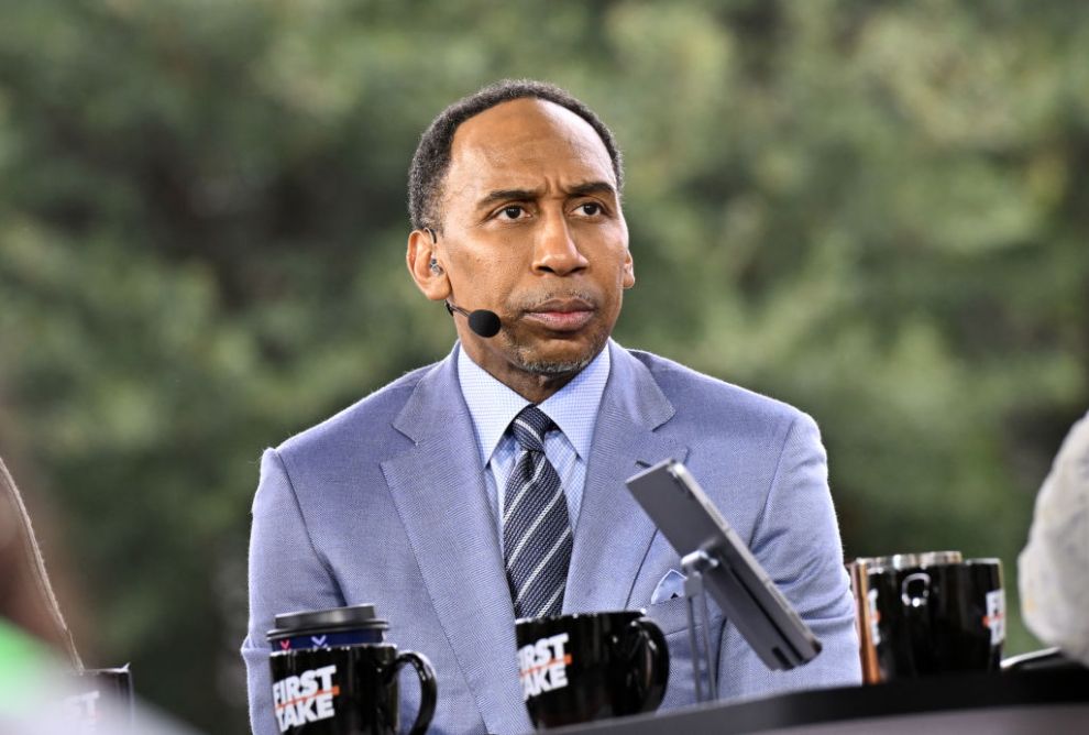 ATLANTA, GEORGIA - NOVEMBER 08: Journalist Stephen A. Smith attends ESPN First Take at Clark Atlanta University and Morehouse College on November 08, 2024 in Atlanta, Georgia.
